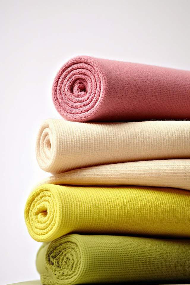 pngtree a cotton fabric roll pile piled neatly on the white background image 13274491